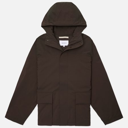 Мужская демисезонная куртка Norse Projects Herluf Alpinix Smart Merino, цвет коричневый