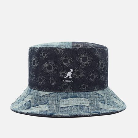 Панама Kangol Denim Mashup, цвет синий