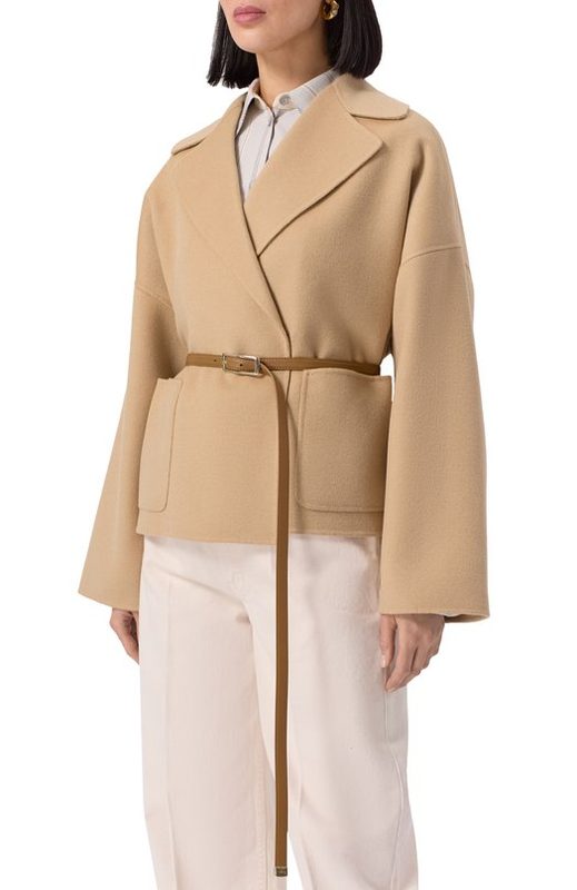 Полупальто из шерсти и кашемира Max Mara Studio 3