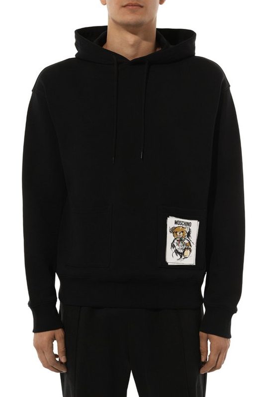 Хлопковое худи Moschino 3