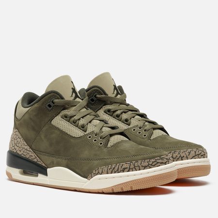 Мужские кроссовки Jordan Air Jordan 3 Retro, цвет оливковый
