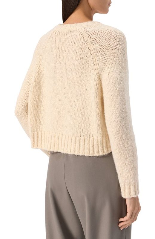 Свитер из хлопка и шерсти Weekend Max Mara 4