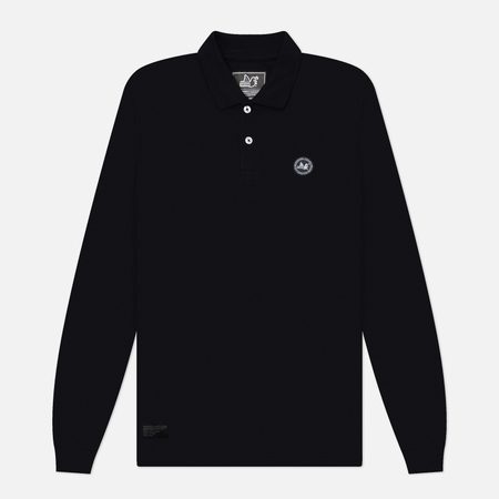 Мужской лонгслив Peaceful Hooligan Lex Polo, цвет чёрный