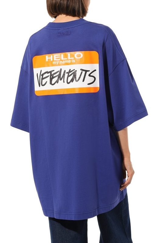 Хлопковая футболка VETEMENTS 4