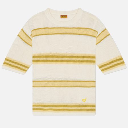 Мужская футболка Human Made Striped Knit, цвет жёлтый