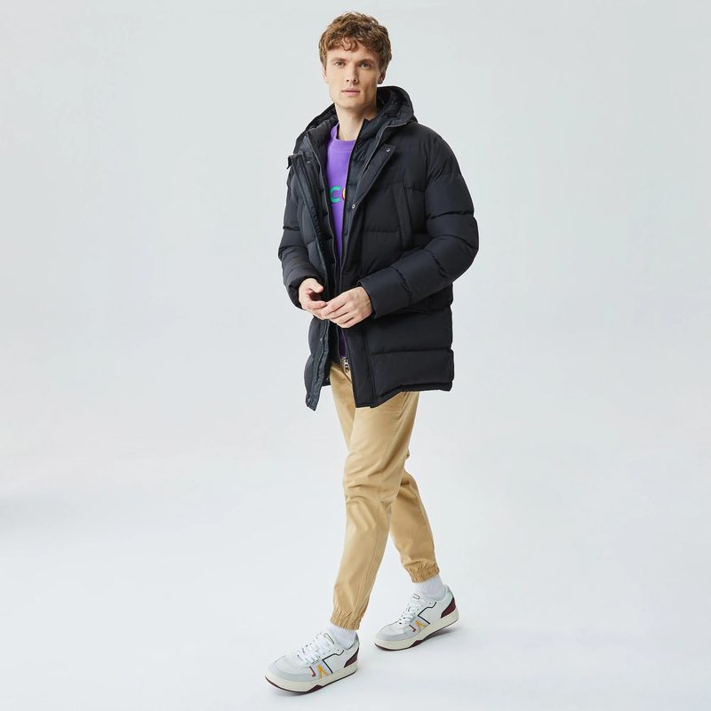 Мужская удлинённая куртка Lacoste с капюшоном 3