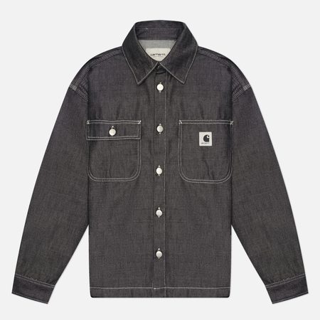 Женская рубашка Carhartt WIP W' Louis, цвет чёрный