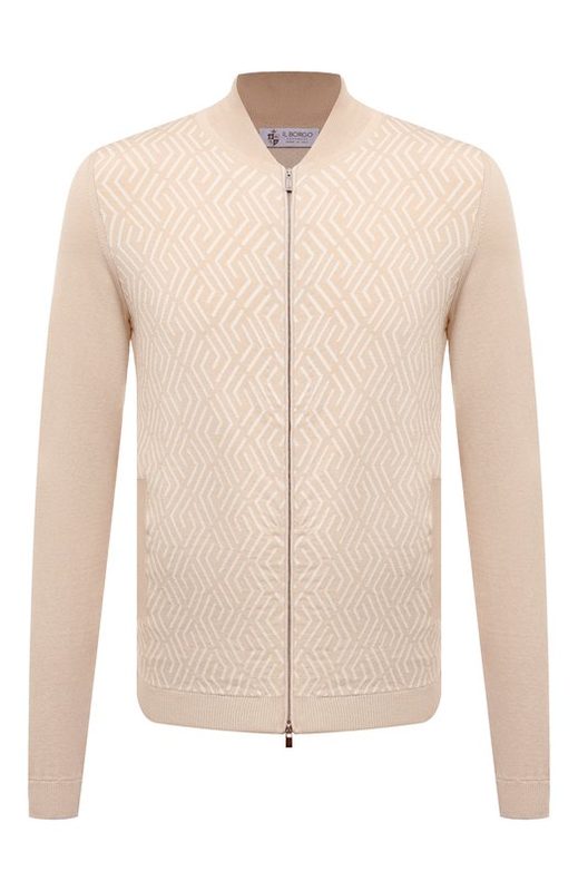 Кардиган из шелка и хлопка Il Borgo Cashmere