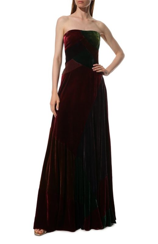 Платье из вискозы и шелка Ralph Lauren 2