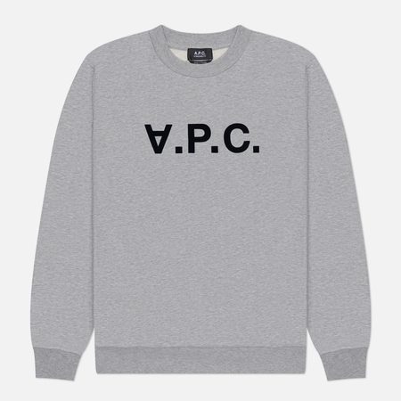 Мужская толстовка A.P.C. Standard Grand V.P.C. GOTS, цвет серый