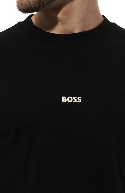 Хлопковая футболка BOSS Orange 5