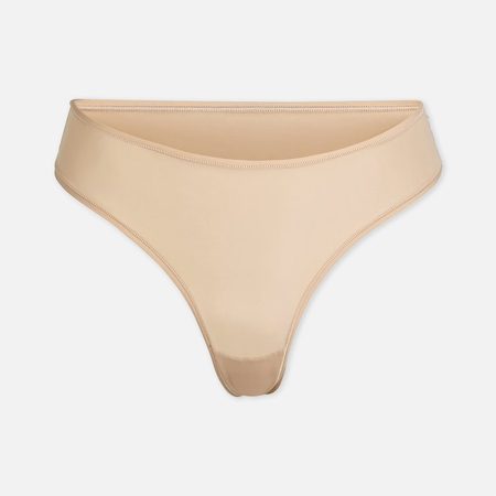 Женские трусы SKIMS Fits Everybody Thong, цвет бежевый