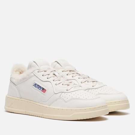 Мужские кроссовки Autry Medalist Low Shearling, цвет белый
