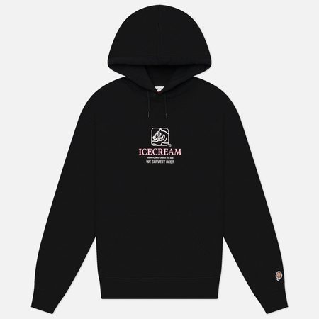 Мужская толстовка ICECREAM Serve It Best Popover Hoodie, цвет чёрный
