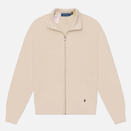 Мужская толстовка Polo Ralph Lauren Cotton Blend Velour Sleep Mockneck, цвет бежевый