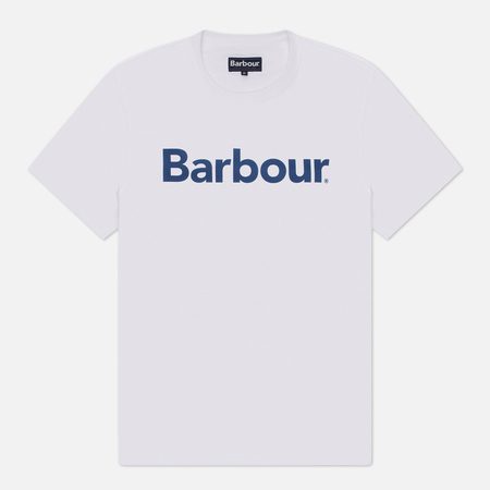 Мужская футболка Barbour Big Printed Logo, цвет белый