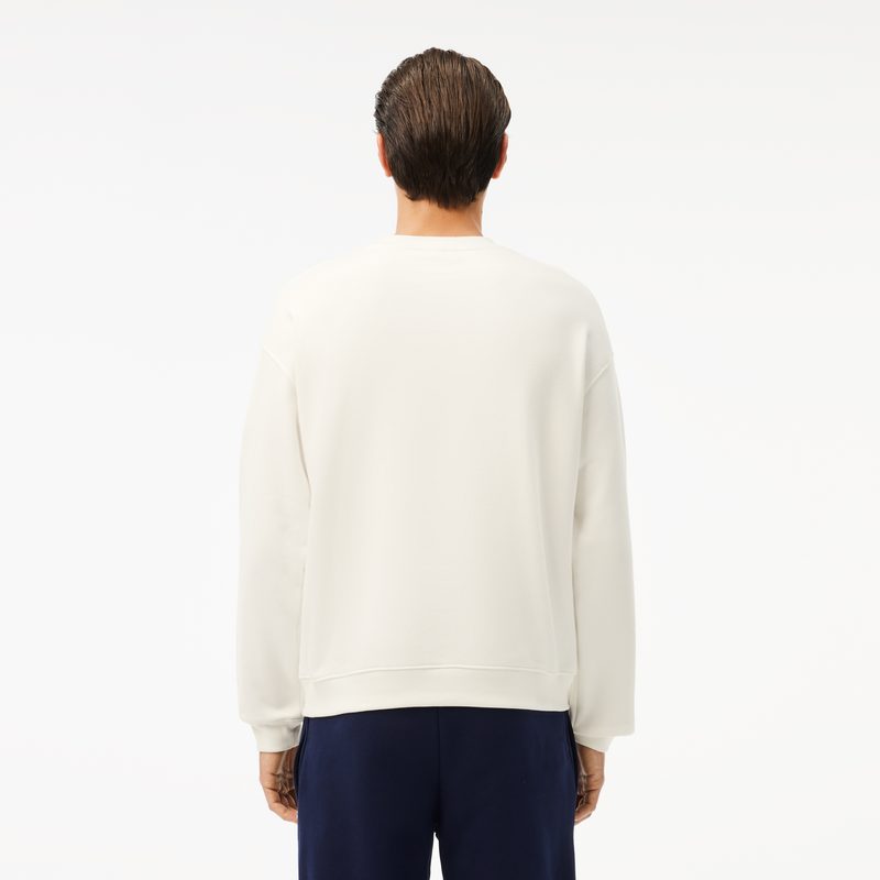 Мужской флисовый свитшот Lacoste свободного кроя 2