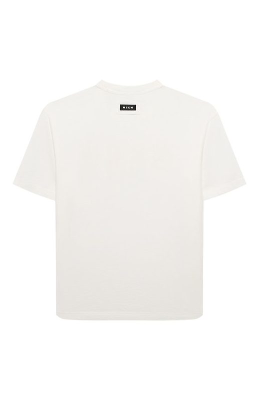 Хлопковая футболка MSGM kids 2