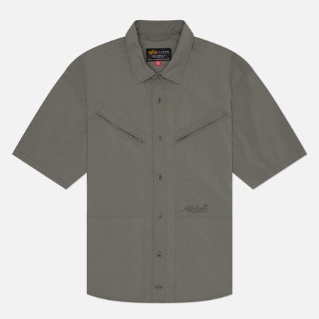 Мужская рубашка Alpha Industries CWU 27/P Relaxed, цвет серый