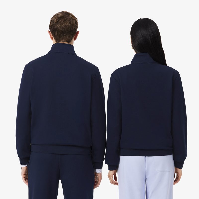 Хлопковая толстовка Lacoste унисекс с воротником-стойкой 3