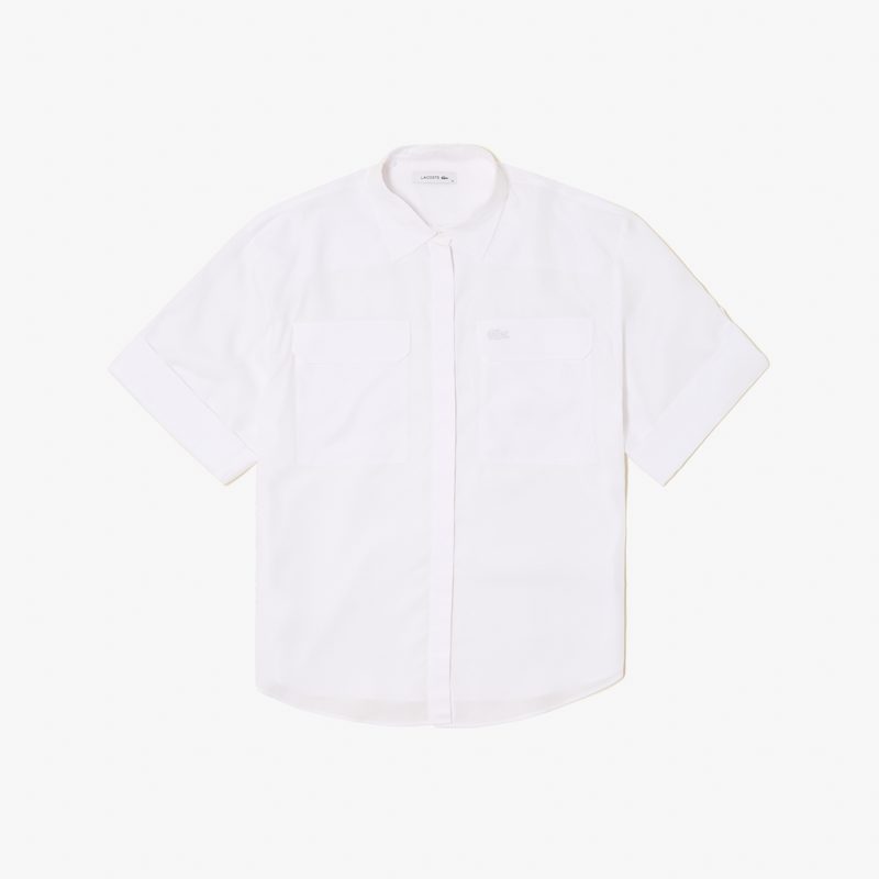 Женская рубашка Lacoste из тенселя 5