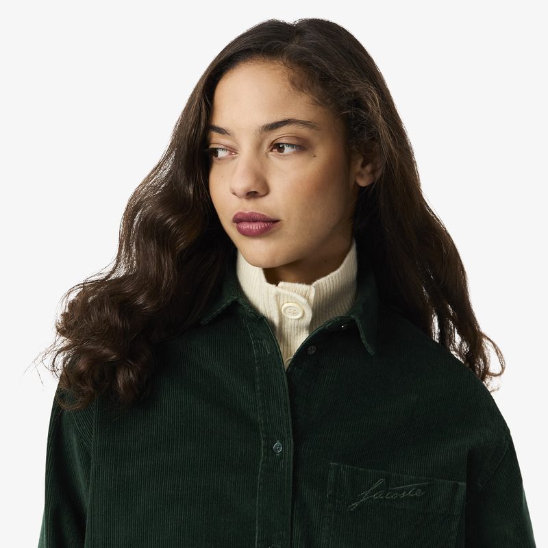 Женская рубашка Lacoste оверсайз 3