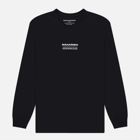 Мужской лонгслив maharishi Maha Cranes, цвет чёрный