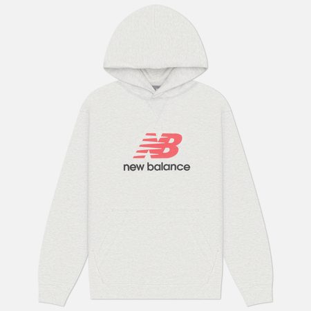 Мужская толстовка New Balance Athletics French Terry Logo Hoodie, цвет серый