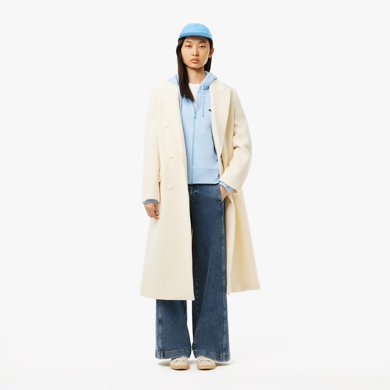 Женская флисовая толстовка Lacoste с капюшоном на молнии 4