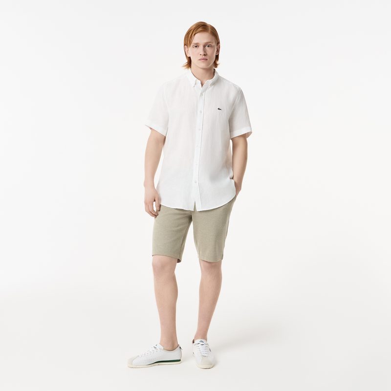 Мужская льнаная рубашка Lacoste 4