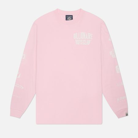 Мужской лонгслив Billionaire Boys Club Multi Logo, цвет розовый