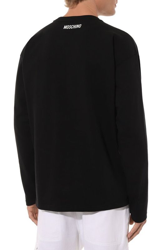 Хлопковый лонгслив Moschino 4