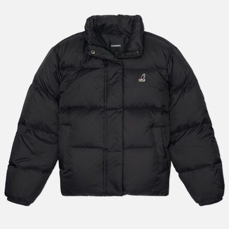 Женский пуховик Kangol Collar Down Puffer, цвет чёрный