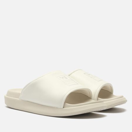 Сланцы Y-3 Regular Fit Leather, цвет белый