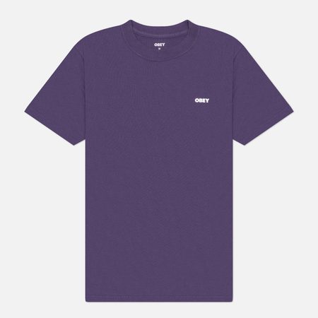 Мужская футболка OBEY Bold Icon Face, цвет фиолетовый