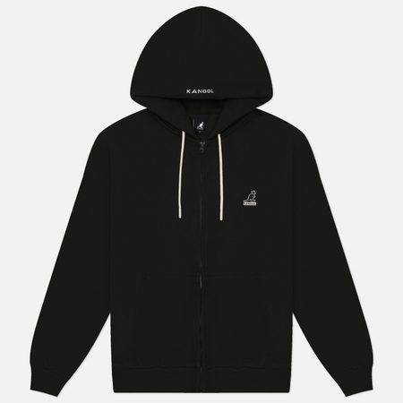 Мужская толстовка Kangol Essential Zip-Up Hoodie, цвет чёрный