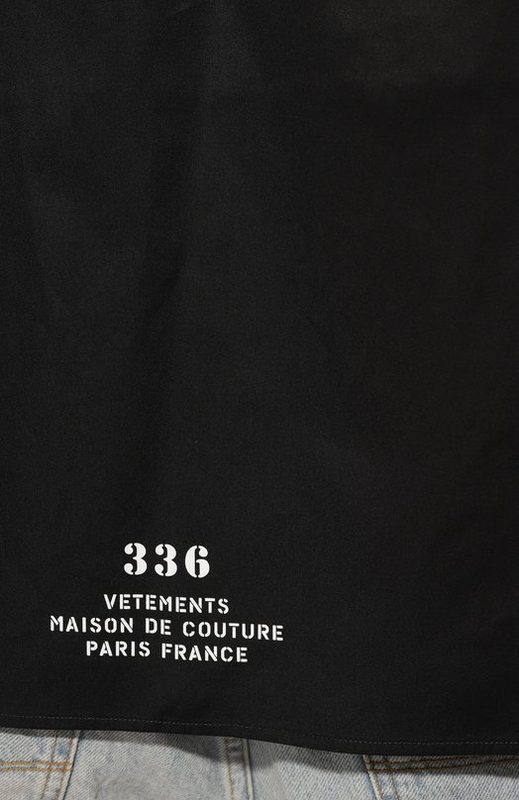 Хлопковая рубашка VETEMENTS 5