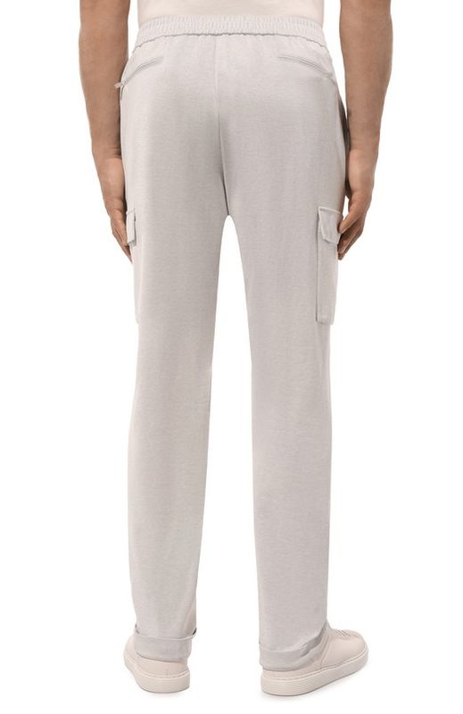 Брюки-карго из  хлопка и шелка Marco Pescarolo 4