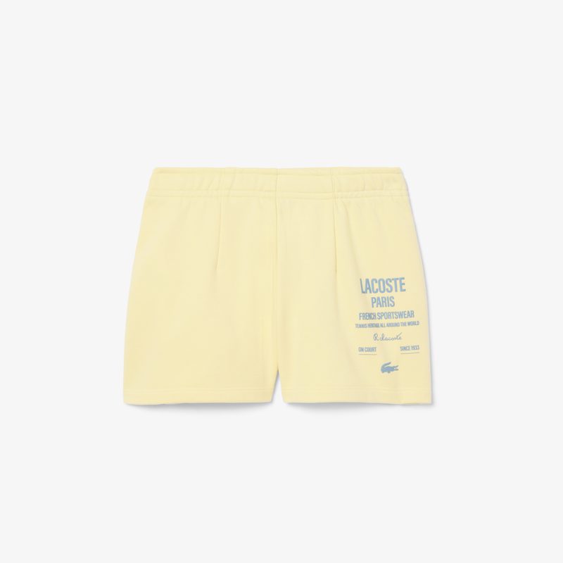 Женские плиссированные флисовые шорты Lacoste 3