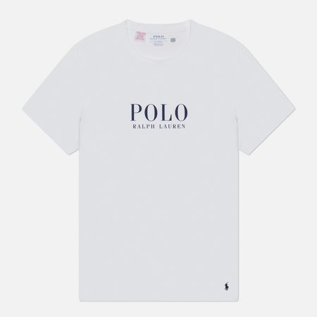 Мужская футболка Polo Ralph Lauren Logo Cotton Jersey Sleep, цвет белый