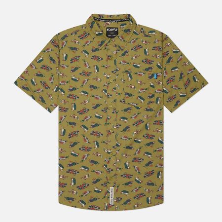 Мужская рубашка KAVU Festaruski, цвет оливковый