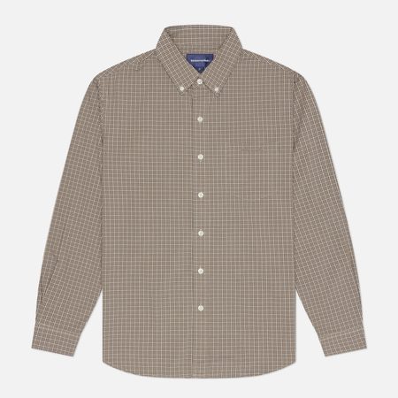 Мужская рубашка thisisneverthat Lightweight Plaid, цвет бежевый