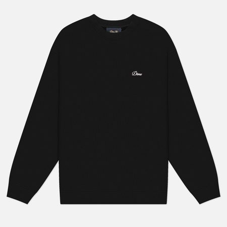 Мужская толстовка Dime Cursive Small Logo Crewneck, цвет чёрный