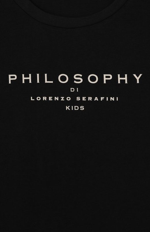 Хлопковая футболка Philosophy di Lorenzo Serafini Kids 3