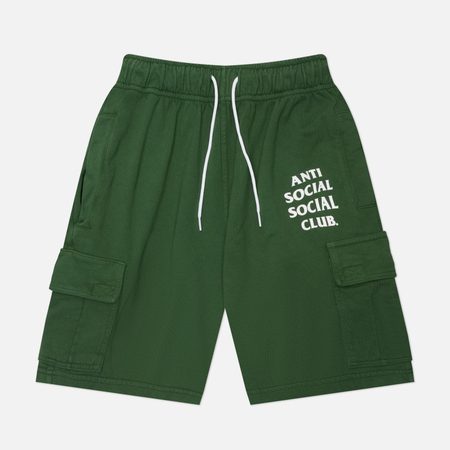 Мужские шорты Anti Social Social Club Washed Up Cargo, цвет зелёный