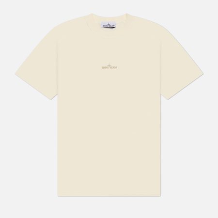 Мужская футболка Stone Island Institutional One, цвет бежевый