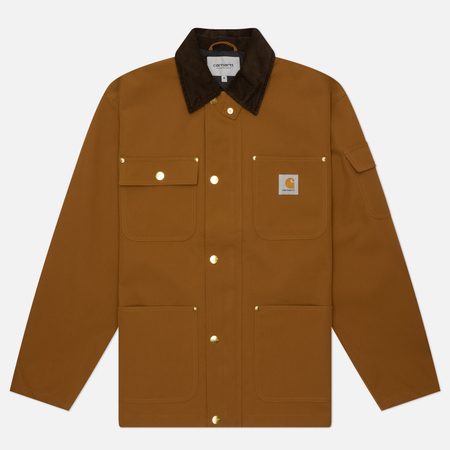Мужская куртка ветровка Carhartt WIP Clapton, цвет коричневый