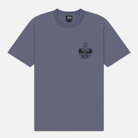 Мужская футболка Stussy Built To Last Pigment Dyed, цвет синий