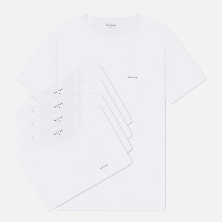Комплект мужских футболок Paul Smith Classic 5-Pack, цвет белый