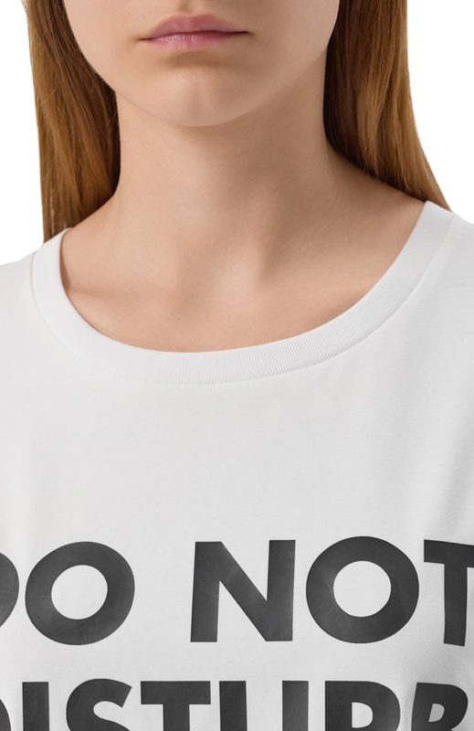 Хлопковая футболка Moschino 5